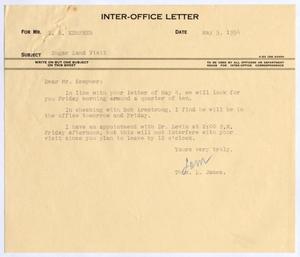 [Letter from Thomas L. James to I. H. Kempner, May 5, 1954]