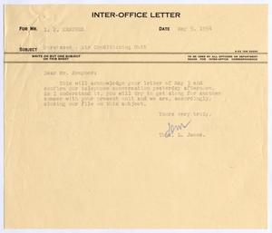[Letter from Thomas L. James to I. H. Kempner, May 5, 1954]