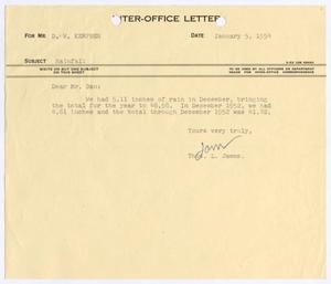 [Letter from Thomas L. James to D. W. Kempner, January 5, 1954]