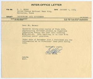 [Letter from Gus A. Stirl to R. I. Mehan, January 7, 1954]