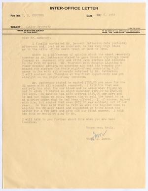 [Letter from Thomas L. James to I. H. Kempner, May 6, 1954]