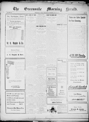 The Greenville Morning Herald. (Greenville, Tex.), Vol. 20, No. 265, Ed. 1, Wednesday, July 20, 1910