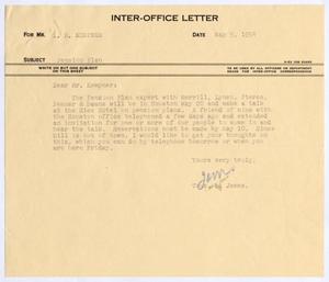Primary view of object titled '[Letter from Thomas L. James to I. H. Kempner, May 5, 1954]'.