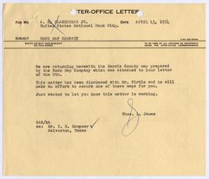 [Letter from Thomas L. James to A. H. Blackshear, Jr., April 13, 1954]
