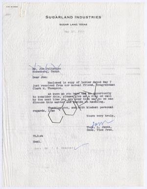 [Letter from Thomas Leroy James to Joe Polichino, May 10, 1954]