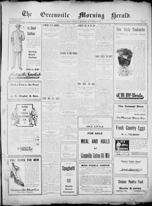 The Greenville Morning Herald. (Greenville, Tex.), Vol. 20, No. 25, Ed. 1, Thursday, September 29, 1910