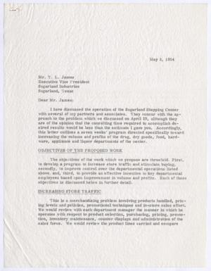 [Letter from Booz, Allen & Hamilton to T. L. James, May 5, 1954]