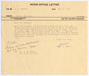 [Letter from Thomas L. James to I. H. Kempner, May 10, 1954]