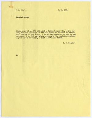 [Letter from I. H. Kempner to G. A. Stirl, May 6, 1954]