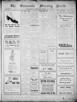 The Greenville Morning Herald. (Greenville, Tex.), Vol. 20, No. 83, Ed. 1, Tuesday, December 6, 1910