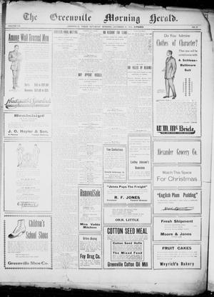 The Greenville Morning Herald. (Greenville, Tex.), Vol. 20, No. 87, Ed. 1, Saturday, December 10, 1910