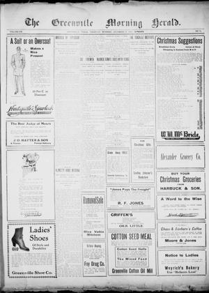 The Greenville Morning Herald. (Greenville, Tex.), Vol. 20, No. 96, Ed. 1, Thursday, December 22, 1910