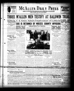 McAllen Daily Press (McAllen, Tex.), Vol. 9, No. 259, Ed. 1 Thursday, October 17, 1929