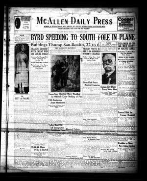 McAllen Daily Press (McAllen, Tex.), Vol. 9, No. 296, Ed. 1 Friday, November 29, 1929