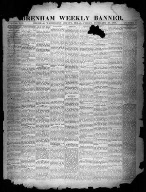 Primary view of object titled 'Brenham Weekly Banner. (Brenham, Tex.), Vol. 14, No. 9, Ed. 1, Friday, February 28, 1879'.