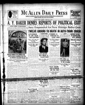 Primary view of object titled 'McAllen Daily Press (McAllen, Tex.), Vol. 10, No. 58, Ed. 1 Monday, February 24, 1930'.