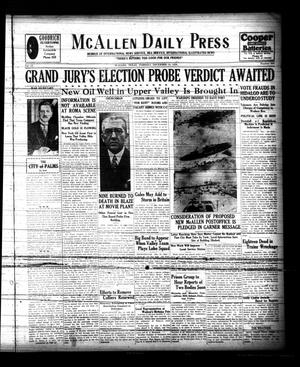 Primary view of object titled 'McAllen Daily Press (McAllen, Tex.), Vol. 9, No. 305, Ed. 1 Tuesday, December 10, 1929'.