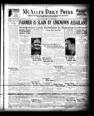McAllen Daily Press (McAllen, Tex.), Vol. 9, No. 205, Ed. 1 Thursday, August 15, 1929