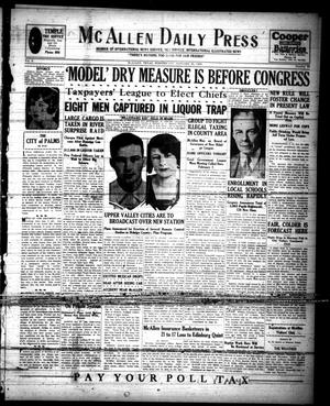 McAllen Daily Press (McAllen, Tex.), Vol. 10, No. 36, Ed. 1 Wednesday, January 29, 1930