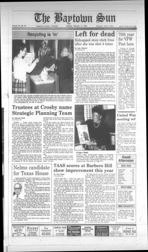 The Baytown Sun (Baytown, Tex.), Vol. 70, No. 87, Ed. 1 Monday, February 10, 1992