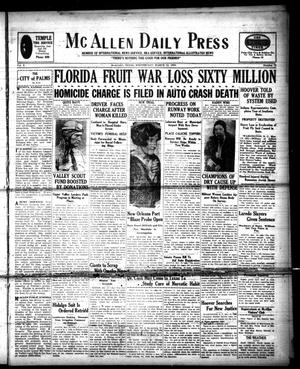 Primary view of object titled 'McAllen Daily Press (McAllen, Tex.), Vol. 10, No. 72, Ed. 1 Wednesday, March 12, 1930'.