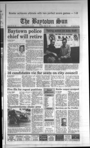 Primary view of object titled 'The Baytown Sun (Baytown, Tex.), Vol. 70, No. 120, Ed. 1 Thursday, March 19, 1992'.