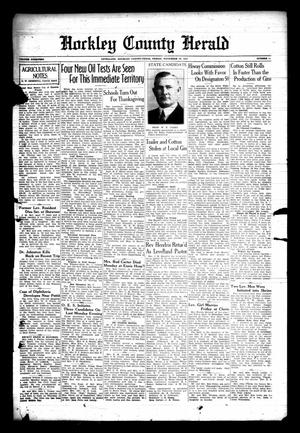 Primary view of object titled 'Hockley County Herald (Levelland, Tex.), Vol. 14, No. 16, Ed. 1 Friday, November 26, 1937'.