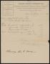 Primary view of [Bill from Taylor County Abstract Co. to Henry Sayles and T. O. Anderson, 1897]