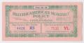 Primary view of [Raffle Ticket for British American Monthly Policy Drawing]
