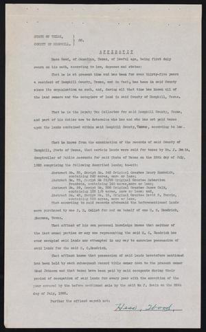 [Letter from Hess Wood, November 1939]