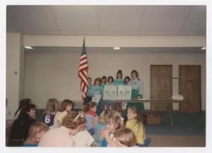 Primary view of object titled '[Girl Scouts at Earth Day Event]'.