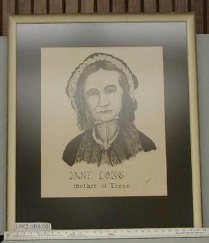 [Mother of Texas Jane Long]