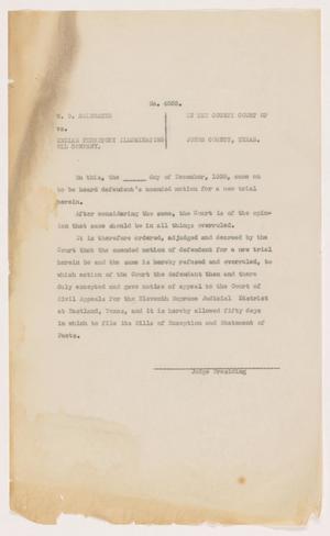 Primary view of object titled '[Cause No. 4035: Assorted Documents]'.