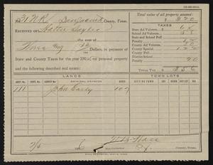 [Receipt for San Jacinto County Taxes, 1905]