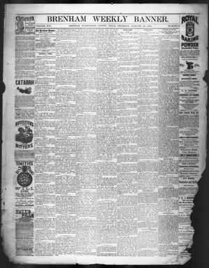 Primary view of object titled 'Brenham Weekly Banner. (Brenham, Tex.), Vol. 19, No. 4, Ed. 1, Thursday, January 24, 1884'.