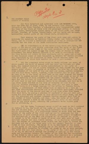 [Contract Between Lake Wichita Irrigation and Water Company and Henry Sayles]