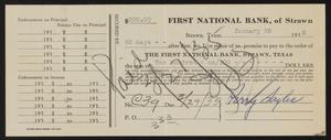 [Promissory Note From Perry Sayles to First National Bank, January 29, 1935]