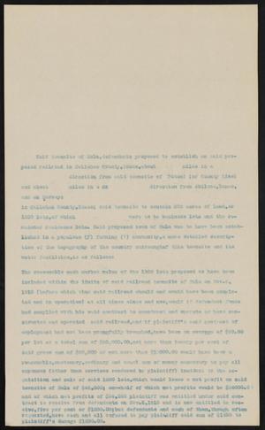 Primary view of object titled '[Fragment of a Document Prepared by Sayles & Sayles #1]'.