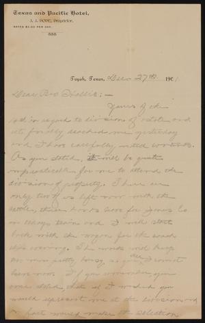 [Letter from H. P. Mansfield to Henry Sayles, August 6, 1902]