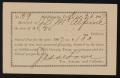 Thumbnail image of item number 1 in: '[Receipt for School Taxes Paid in Goldthwaite, Texas, 1897]'.