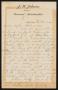 Letter: [Letter from J. W. Johnson to Henry Sayles, August 14, 1907]