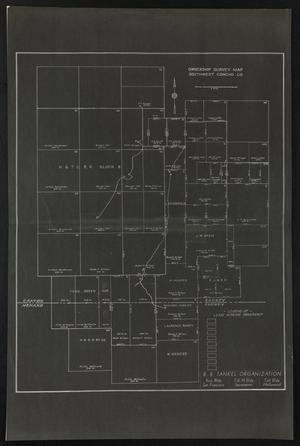 Primary view of object titled '[Photostat Copy of "Ownership Survey Map: Southwest Concho County"]'.