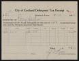 Text: [Receipt for City of Eastland Delinquent Taxes, September 19, 1935]