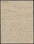 Letter: [Letter from E. B. Muse to Henry Sayles, August 20, 1897]