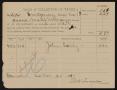 Thumbnail image of item number 1 in: '[Receipt for Montgomery County Taxes, 1893]'.
