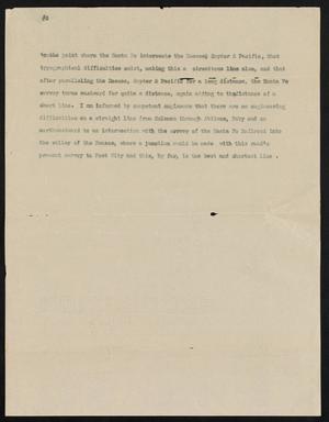 Primary view of object titled '[Paper Discussing A Survey For a Railroad]'.
