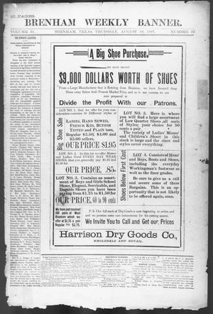 Primary view of object titled 'Brenham Weekly Banner. (Brenham, Tex.), Vol. 31, No. 37, Ed. 1, Thursday, August 19, 1897'.