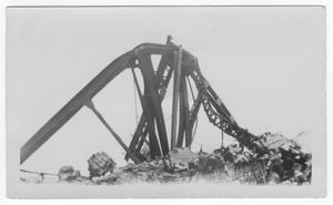 Primary view of object titled '[Damaged conveyor system after the 1947 Texas City Disaster]'.