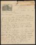 Letter: [Letter from Ed. S. Hughes to Henry Sayles, June 8, 1909]