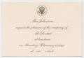 Primary view of [Lunch Invitation from Lady Bird Johnson, February 19, 1968]